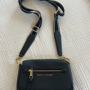 Marc Jacobs Black and Gold Crossbody Bag